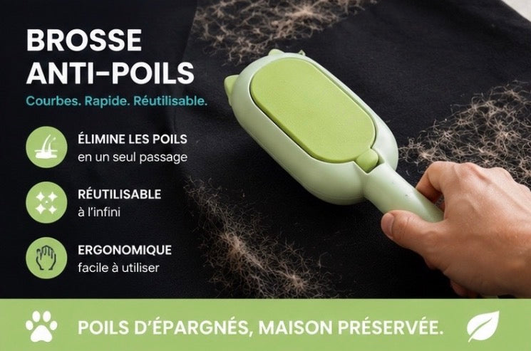 Brosse Anti-Poils Curvea